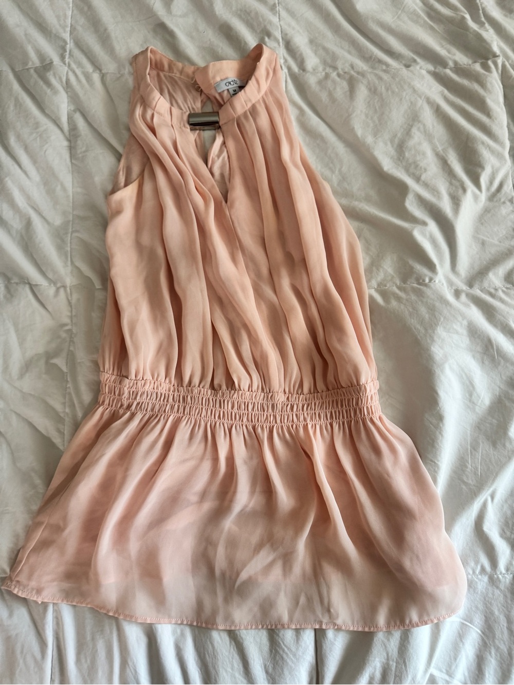Cache Peach Chiffon Blouse - Picture 4 of 5